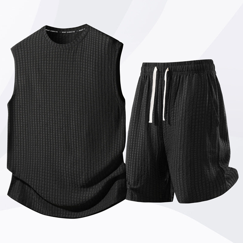 đ„Zeitlich begrenztes Angebot â Set aus Tanktop und Shorts fĂŒr Herren im Freizeit-Sport-Stil