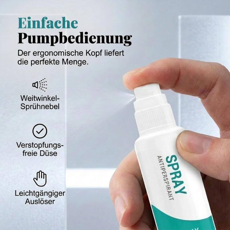 🌬️✨ 50% RABATT! Langanhaltendes Antitranspirant-Spray – 30 ml, 48 h Schutz, fleckenfrei & hautfreundlich – Ideal für Alltag & Sport 💪