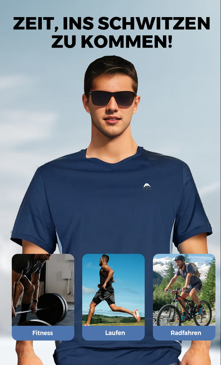 💎👕 50% RABATT! Zweiteiliges Sport-Set für Herren – Kurzarm-T-Shirt & Lange Hose | Atmungsaktiv, bequem & ideal für Training oder Freizeit 🏃‍♂️