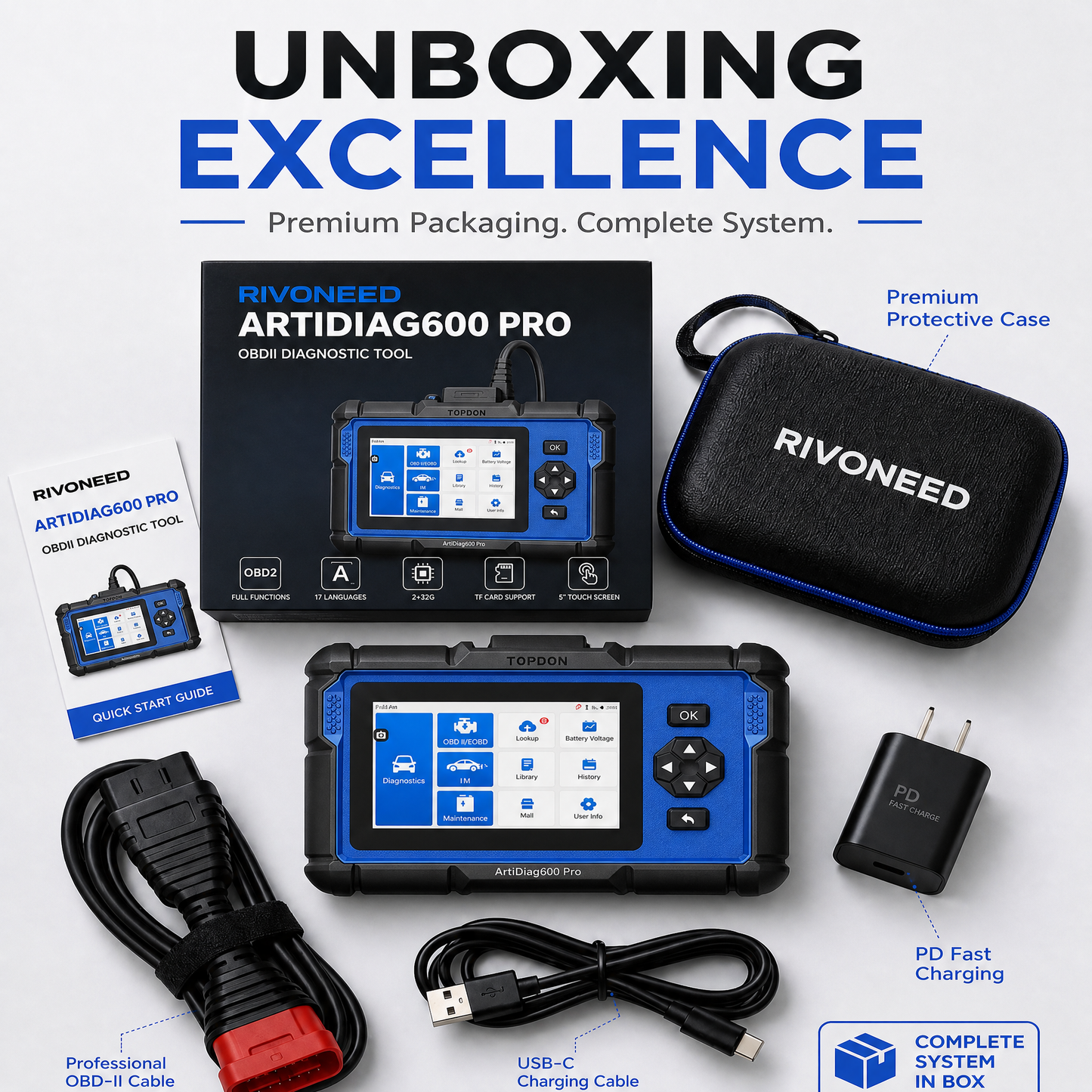 Multifunktionaler OBD2-Diagnosescanner für Fahrzeugmotoren