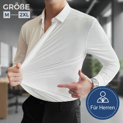 📢📢50 % RABATT !! ⏰👔 Herren Stretchhemd – Knitterfrei und bequem