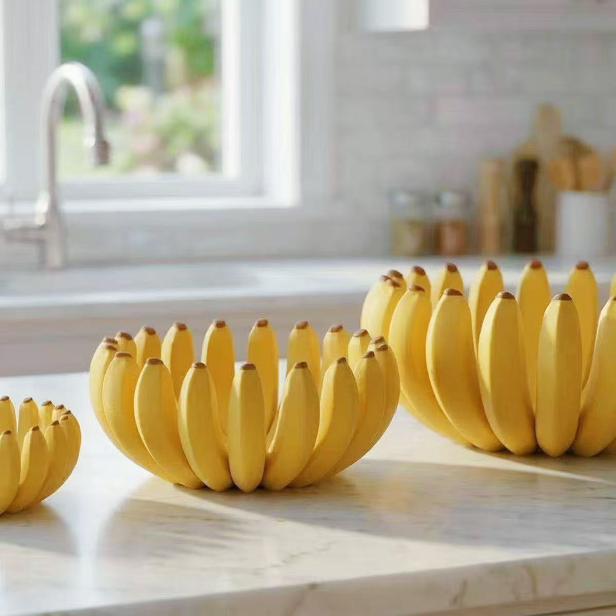 Kreative Bananenform Obstschale