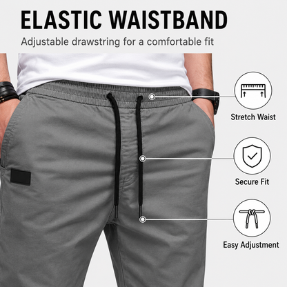 👖 JETZT 50 % RABATT! 🏃 Lässige Herren-Jogginghose – Elastischer Bund mit Kordelzug, schmale Passform & hoher Stretch – Perfekt für jede Jahreszeit 🌧️