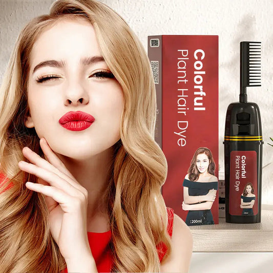 🌱 50% RABATT! 🖌️ Pflanzen-Haarfarbe mit Kamm-Applikator – Natürliche Farbe, Ammoniakfrei & Einfache Anwendung Für Langanhaltendes, Schonendes Ergebnis 💆‍♀️