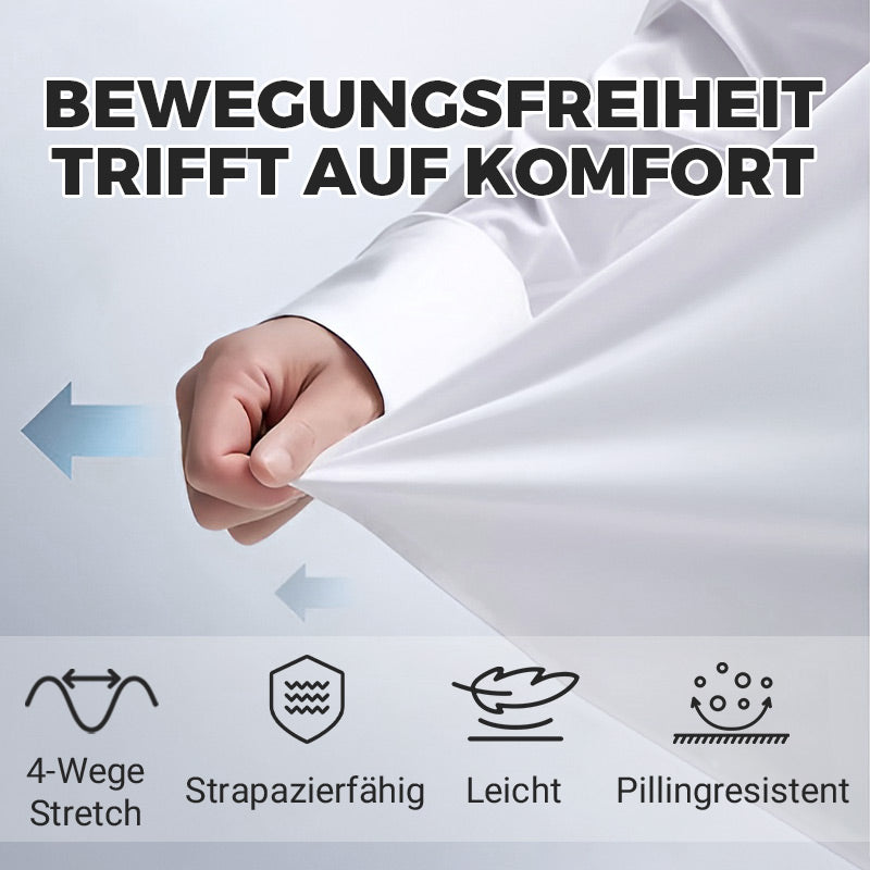 📢📢50 % RABATT !! ⏰👔 Herren Stretchhemd – Knitterfrei und bequem