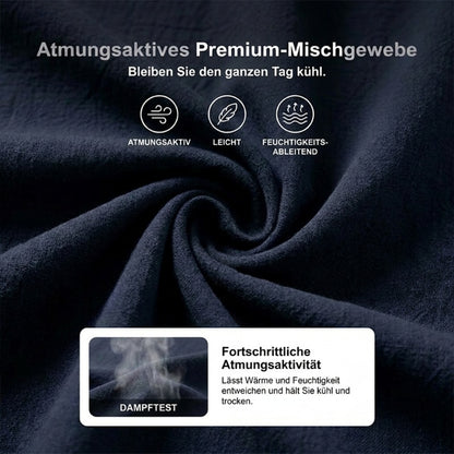 👕 BEFRISTET 55% RABATT! ✨ Herren Leinen-Set – Ärmelloses Top mit Schnürung, Shorts, 7 Farben ☀️