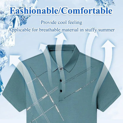 👕 50% RABATT! 🌞 Stretchhemd aus Eisseide für Herren – Kühlend, atmungsaktiv & perfekt für heiße Tage, Büro oder Freizeit – knitterarm & komfortabel ❄️