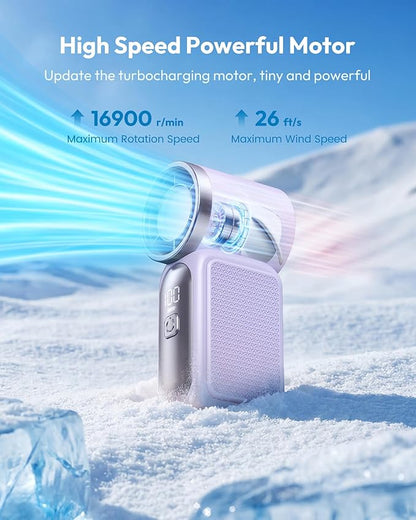 🌀Nur 13.98€ diesen Sommer!!!💨Mini-Handventilator mit LED-Anzeige –👍5-stufiger Turbo-Ventilator im Taschenformat.✨Über USB aufladbar, schnelle Kühlung für Reisen und beim Schminken. Das perfekte Geschenk.  Tragbare Kühlung