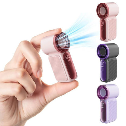 🌀Nur 13.98€ diesen Sommer!!!💨Mini-Handventilator mit LED-Anzeige –👍5-stufiger Turbo-Ventilator im Taschenformat.✨Über USB aufladbar, schnelle Kühlung für Reisen und beim Schminken. Das perfekte Geschenk.  Tragbare Kühlung