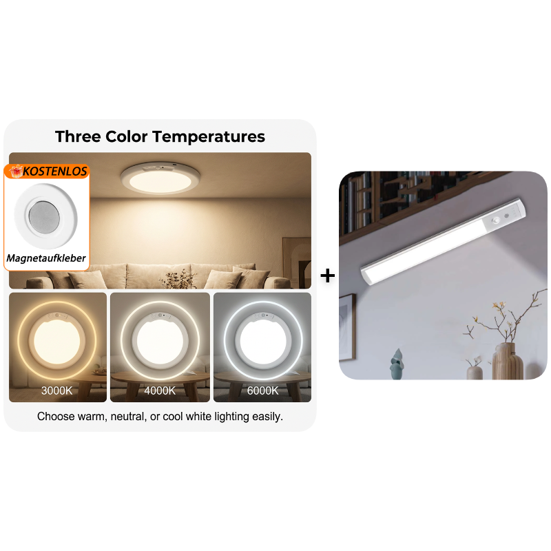 💡 LIMITIERTES ANGEBOT 50% RABATT! 🔋 Wiederaufladbare LED-Deckenleuchte mit Bewegungssensor & Fernbedienung – USB-Aufladbar, Farbwechsel, Einfache Montage ✨