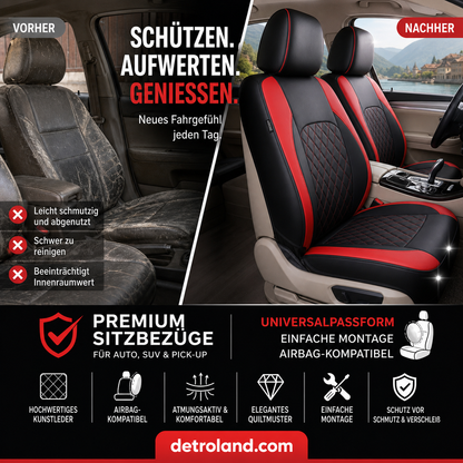 🚗✨ 50% RABATT! 9-teiliges Leder-Autositzbezug-Set – Universelle Passform, Atmungsaktiv & Leicht zu Reinigen für perfekten Innenraum 🛋️