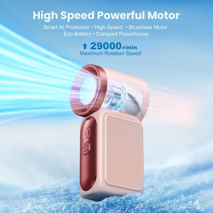 🌀Nur 13.98€ diesen Sommer!!!💨Mini-Handventilator mit LED-Anzeige –👍5-stufiger Turbo-Ventilator im Taschenformat.✨Über USB aufladbar, schnelle Kühlung für Reisen und beim Schminken. Das perfekte Geschenk.  Tragbare Kühlung