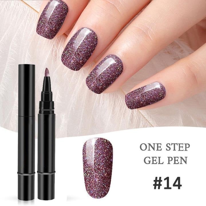 💅✨ 1 KAUFEN, 1 GRATIS! Ein-Schritt-Nagellackstift – Inkl. kostenloser Mini-UV-Nagellampe – Schnell trocknend & deckend – Perfekt für schnelle Maniküre zu Hause 🎁