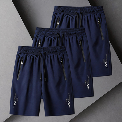 🩳 50% RABATT! 🔥 3er-Pack Kühlende, Luftige & Schnell Trocknende Sportshorts – Leicht, Bequem & Ideal Für Sommerliche Aktivitäten, Training & Entspannung ☀️