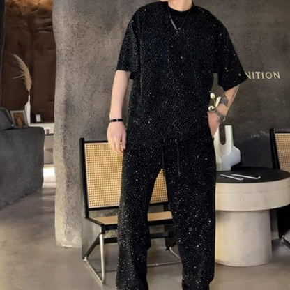 💖2026 brandneues Design✨Herren-Zweiteiler mit Kurzarmshirt und weiter Hose🩳