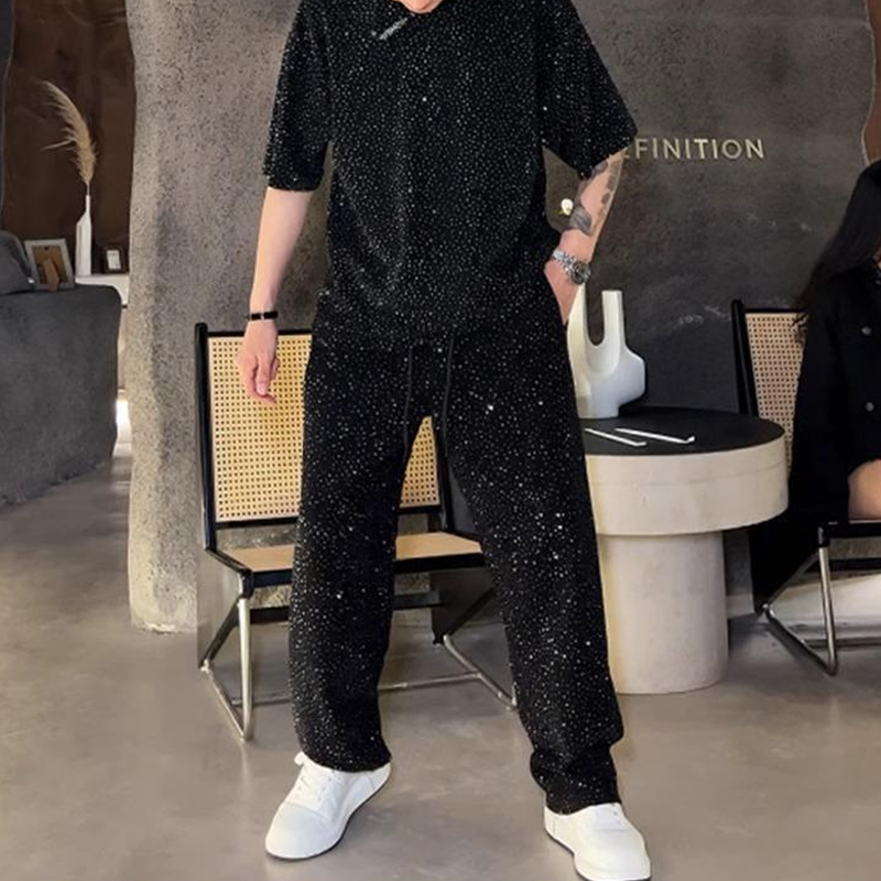 💖2026 brandneues Design✨Herren-Zweiteiler mit Kurzarmshirt und weiter Hose🩳