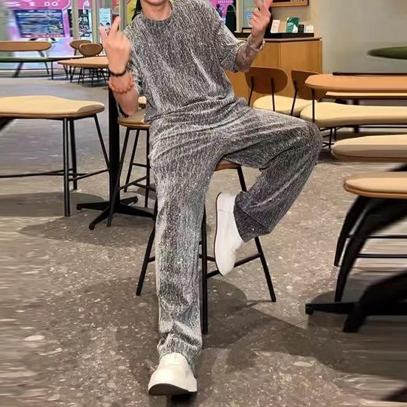 💖2026 brandneues Design✨Herren-Zweiteiler mit Kurzarmshirt und weiter Hose🩳