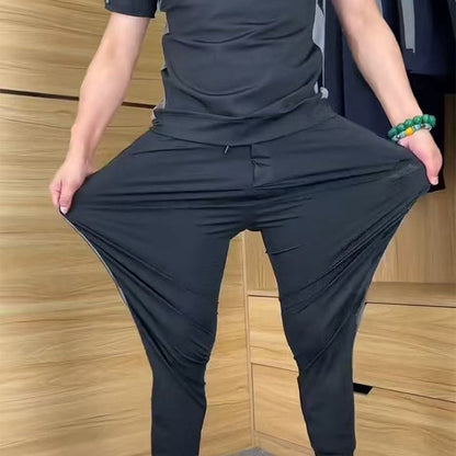 💎👕 50% RABATT! Zweiteiliges Sport-Set für Herren – Kurzarm-T-Shirt & Lange Hose | Atmungsaktiv, bequem & ideal für Training oder Freizeit 🏃‍♂️