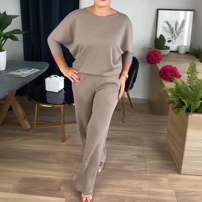 🍁55% RABATT! 🧥 3-teiliges Set: Longline-Cardigan, Top & Hose – Neu im Herbst/Winter – Kuschelig weich, Modischer Layer-Look & Perfekte Passform ✨