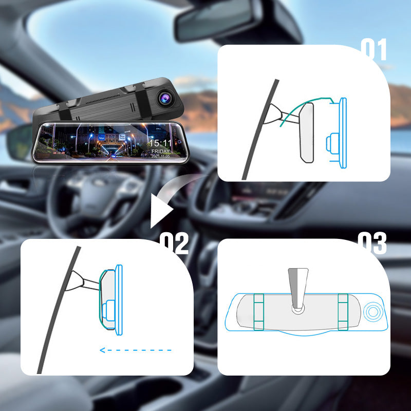 🚗💥 50% RABATT! Rückspiegel-Dashcam – Klare Aufnahmen, einfache Montage & extra Sicherheit für dein Auto 🔥✨
