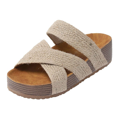 👡 LIMITED-TIME 55% RABATT! ✨ Plateau-Sandalen – California-Casual, Vegan, Keilabsatz ✨