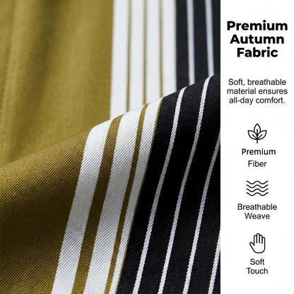 👔 51% RABATT! 🔥 Gestreiftes Herrenhemd & Hose 2-teiliges Set – Stilvoll, Bequem & Perfekt Für Einen Lässigen Look 👖