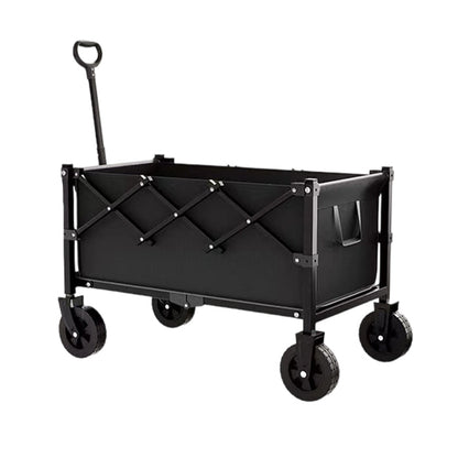 📢 50% RABATT! 🛒 Faltbarer Transportwagen mit Rädern 🌿 Stabiler Stahlrahmen & 80 kg Traglast für Garten, Camping und Strand
