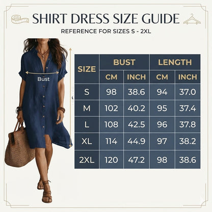 🌸Kurzärmeliges Hemdkleid für Damen – Ihr neues Must-have für die Garderobe ✨
