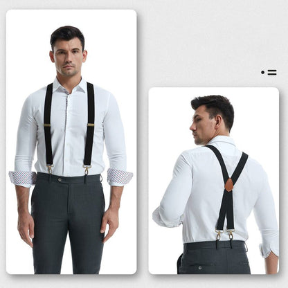 📢📢50% RABATT!! ⏰Herren-Hosenträger mit X-Rücken und Hakenverschlüssen