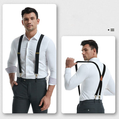 📢📢50% RABATT!! ⏰Herren-Hosenträger mit X-Rücken und Hakenverschlüssen