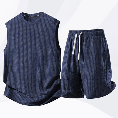 💥Zeitlich begrenztes Angebot – Set aus Tanktop und Shorts für Herren im Freizeit-Sport-Stil