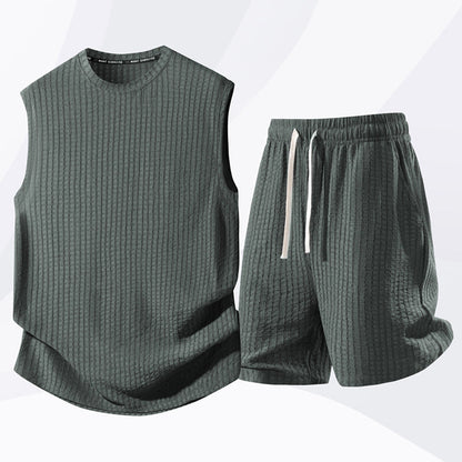 💥Zeitlich begrenztes Angebot – Set aus Tanktop und Shorts für Herren im Freizeit-Sport-Stil