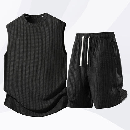 💥Zeitlich begrenztes Angebot – Set aus Tanktop und Shorts für Herren im Freizeit-Sport-Stil