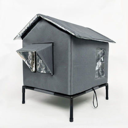 🐱 50% RABATT!🔥🏠 Wasserdichtes Outdoor-Katzenhaus – erhöht, zerlegbar & klappbar – ideal für verwilderte Katzen, Garten & Balkon – wetterfest & flexibel🐾💤
