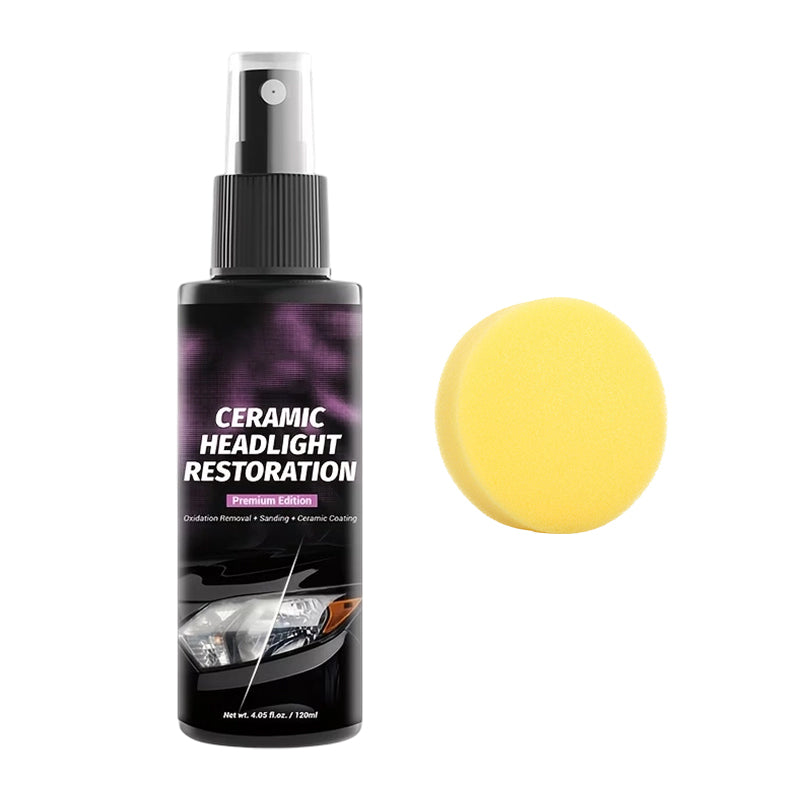 ⏰🔥NUR FÜR KURZE ZEIT 50% RABATT!💡Spray zur Aufarbeitung von Scheinwerfern mit Keramikbeschichtung