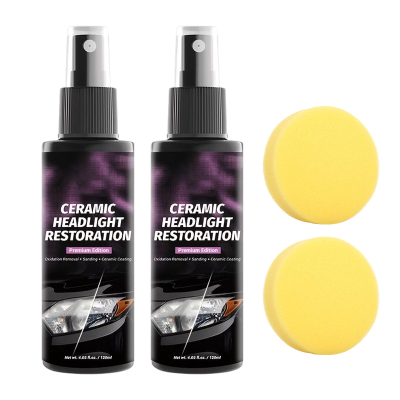 ⏰🔥NUR FÜR KURZE ZEIT 50% RABATT!💡Spray zur Aufarbeitung von Scheinwerfern mit Keramikbeschichtung