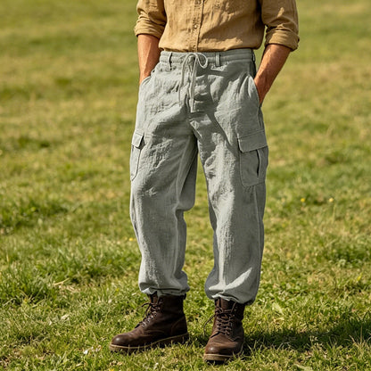 🔥Solange der Vorrat reicht 50% Rabatt!🎉Lässiger Komfort: Cargo-Hose aus Baumwolle & Leinen 🌿✨
