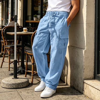 🔥Solange der Vorrat reicht 50% Rabatt!🎉Lässiger Komfort: Cargo-Hose aus Baumwolle & Leinen 🌿✨