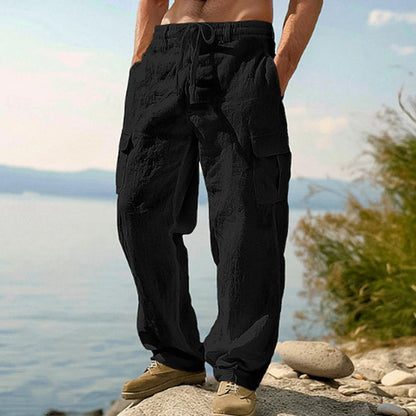 🔥Solange der Vorrat reicht 50% Rabatt!🎉Lässiger Komfort: Cargo-Hose aus Baumwolle & Leinen 🌿✨