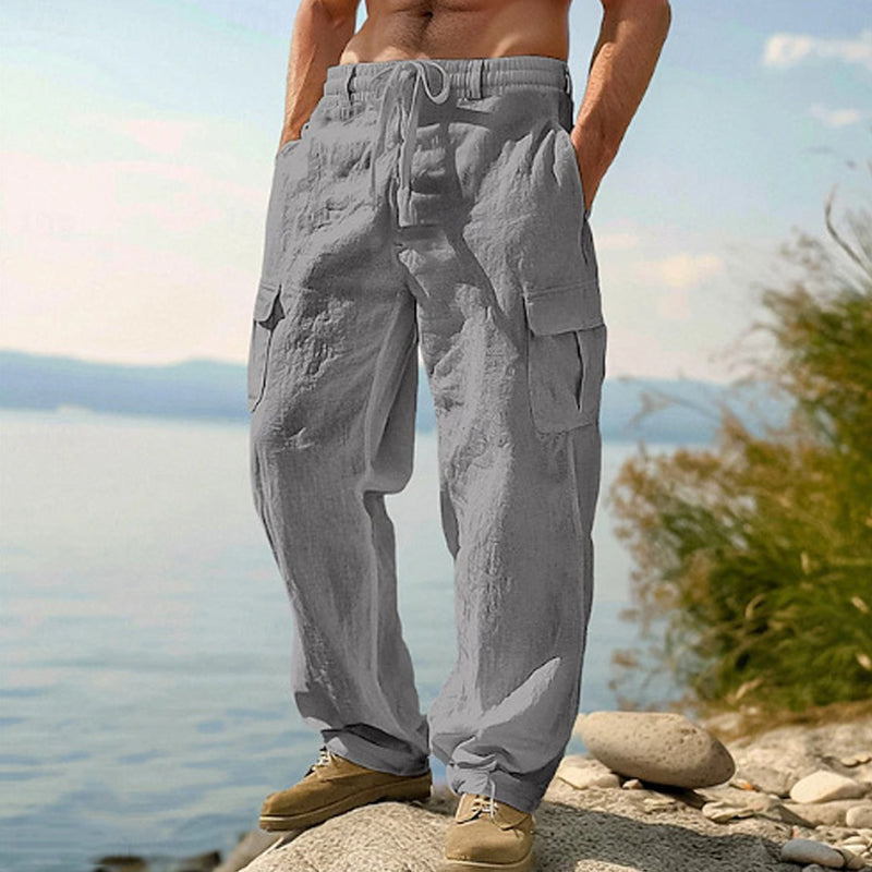 🔥Solange der Vorrat reicht 50% Rabatt!🎉Lässiger Komfort: Cargo-Hose aus Baumwolle & Leinen 🌿✨