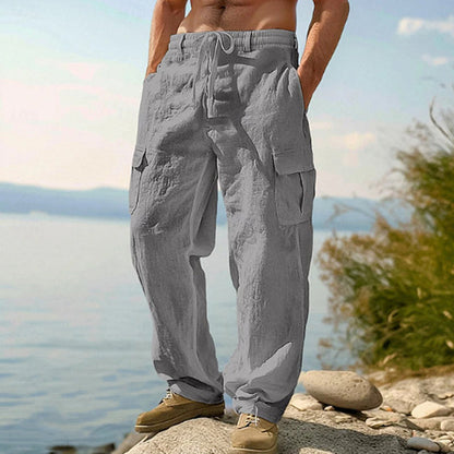 🔥Solange der Vorrat reicht 50% Rabatt!🎉Lässiger Komfort: Cargo-Hose aus Baumwolle & Leinen 🌿✨