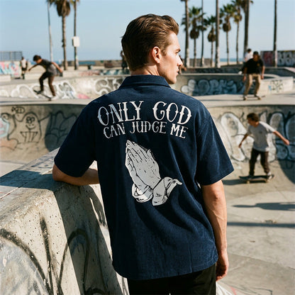 👔 50% RABATT! 🙏 Herren T-Shirt mit Grafik „Betende Hände“ – Stilvoll, symbolstark & vielseitig kombinierbar ✨