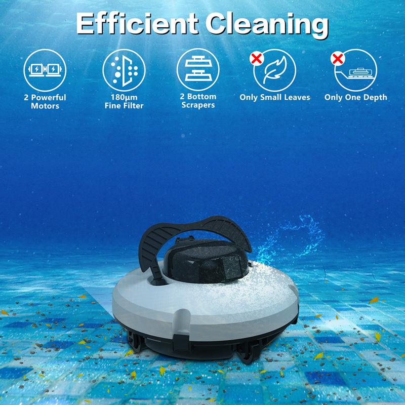 🤖50 % RABATT !! 🌊 Poolroboter mit starker Saugleistung – kabellos, intelligente Navigation, 1-Tasten-Start & leicht entleerbarer Filterkorb. 🔋🧹
