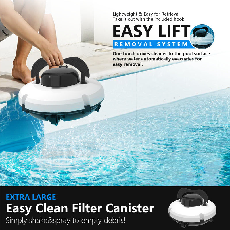 🤖50 % RABATT !! 🌊 Poolroboter mit starker Saugleistung – kabellos, intelligente Navigation, 1-Tasten-Start & leicht entleerbarer Filterkorb. 🔋🧹