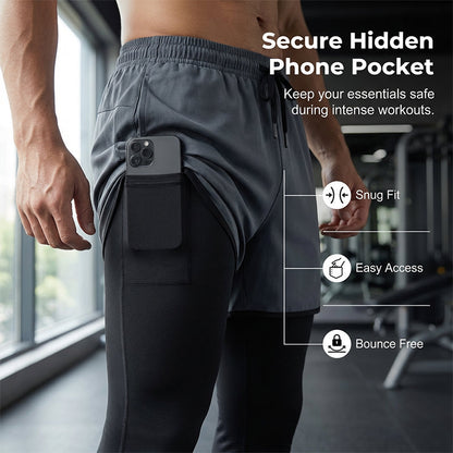 🏃‍♂️ 50% RABATT! ✨ Herren 2-in-1 Laufhosen – Kompression & atmungsaktiv – Integrierte Shorts, schnelltrocknend & perfekt für Training oder Wettkampf 💪