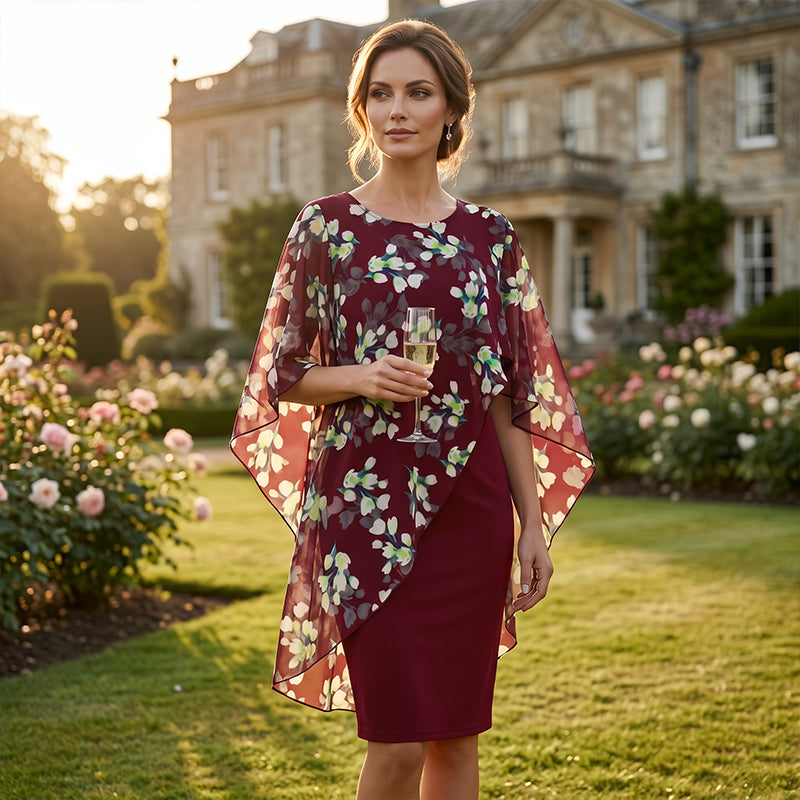 👗 50% RABATT! ✨ Set aus Blumen-Überwurf und Kleid – elegant & feminin – Perfekt für Hochzeitsgäste, Gartenpartys oder frühlingshafte Anlässe 🌸
