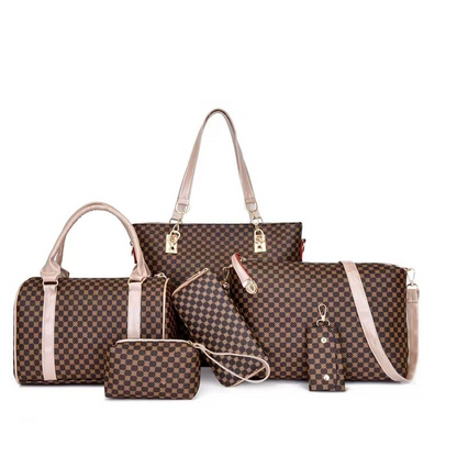 🔥LETZTER TAG – 50 % RABATT👜 6-teiliges Taschenset | ✨ Hochwertiges PU-Leder · Klassisch, strapazierfähig und pflegeleicht🎒