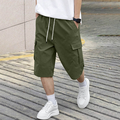 🩳 JETZT 50 % RABATT! 🔥 Lässige Herren-Cargoshorts mit Kordelzug – Leicht, mit vielen Taschen und elastischem Bund – perfekt zum Wandern, Reisen oder für heiße Sommertage ☀️