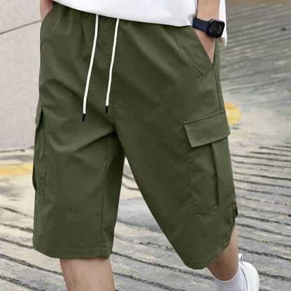 🩳 JETZT 50 % RABATT! 🔥 Lässige Herren-Cargoshorts mit Kordelzug – Leicht, mit vielen Taschen und elastischem Bund – perfekt zum Wandern, Reisen oder für heiße Sommertage ☀️