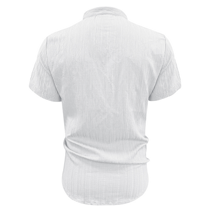 👔 50% RABATT! 🌞 Herren Sommer Stehkragen Kurzarmhemd – Atmungsaktives Material, Moderner Schnitt & Ideal Für Freizeit & Arbeit 💼